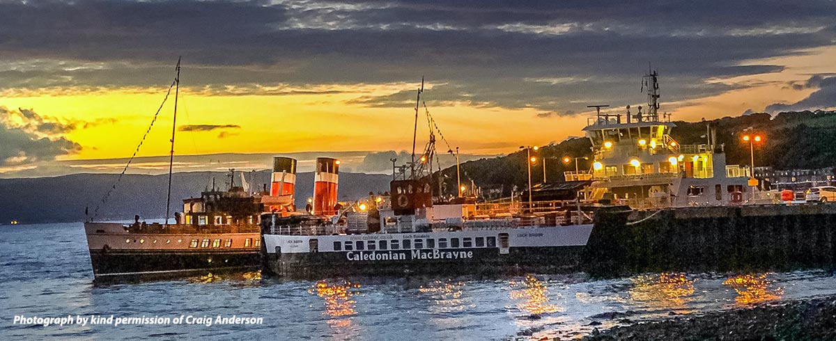 The PS Waverley at Largs Pier by Craig Anderson